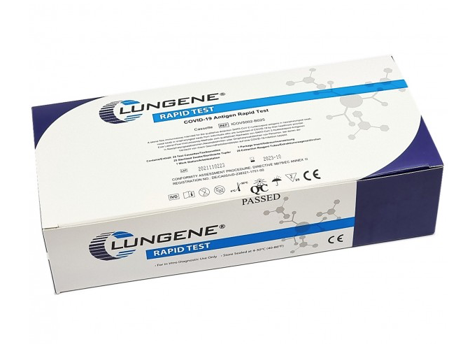 Clungene Covid-19 Antigen-Schnelltest 3 Fach Nasen-Rachen Abstrich Profitest
